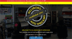Desktop Screenshot of hillsboroautowrecking.com